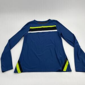 C&C CALIFORNIA Blue Long Sleeve Crew Neck Lightweight Athletic Shirt Womens L